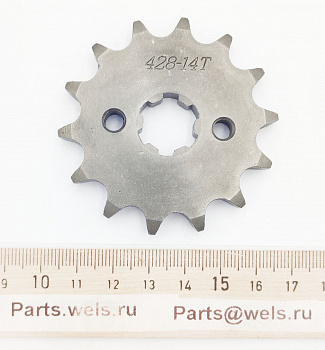 Звезда ведущая 428-14Т, 17мм вал, закаленные зубья (WW0534)