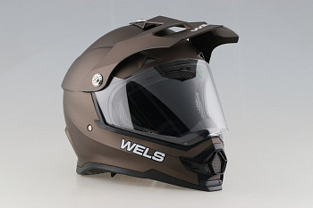 Шлем WELS 819-7, DOT (819-7 С) (Титановый матовый, S)