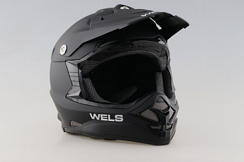 Шлем WELS 819-5, DOT (819-7 А) (Чёрный матовый, S)