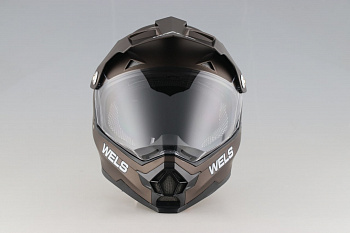 Шлем WELS 819-6, DOT (819-7 B) (Титановый матовый, S)
