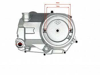 Крышка картера правая 154FMI 125см3 (авт. сцепл.) (WW0283)