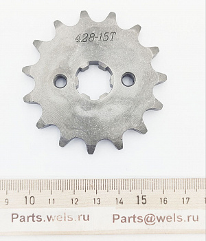 Звезда ведущая 428-15Т, 17мм вал, закаленные зубья (WW0535)
